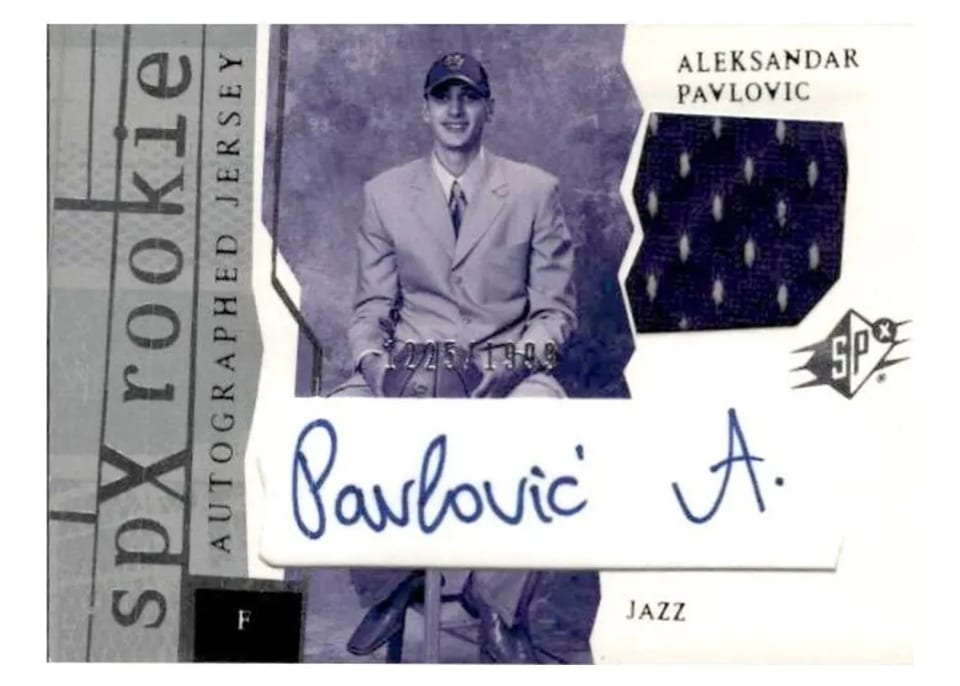 2003 Spx Aleksandar Pavlovic #166 card