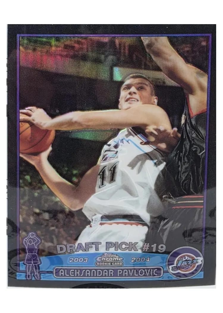 2003 Topps Chrome Aleksandar Pavlovic #129 card