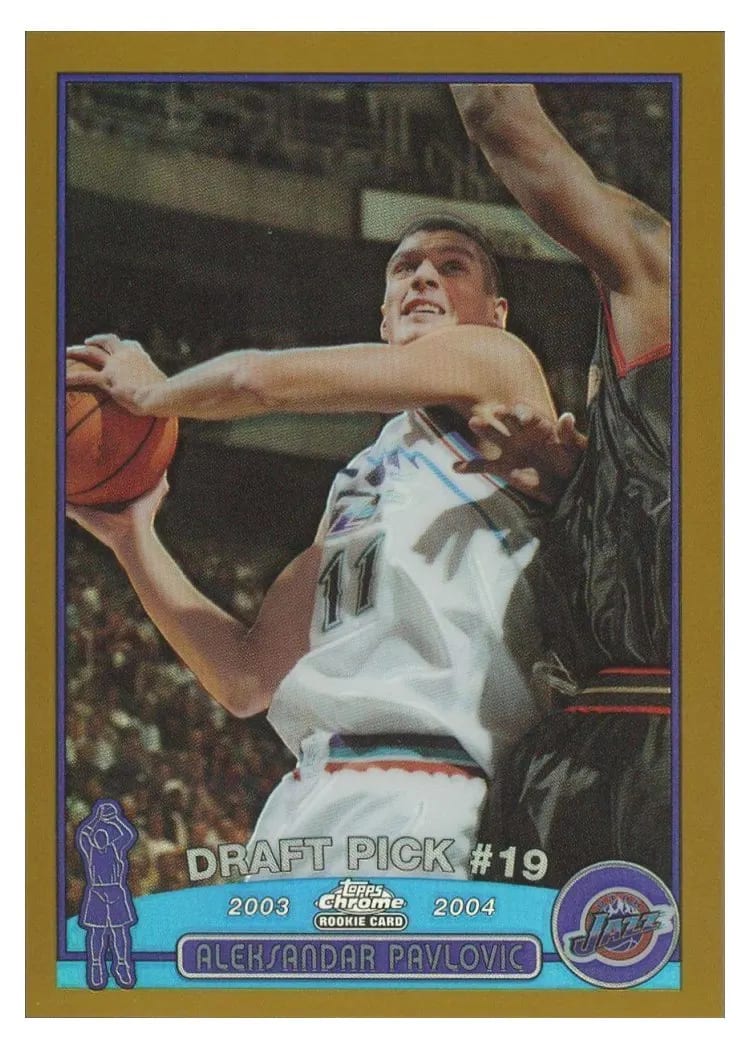 2003 Topps Chrome Aleksandar Pavlovic #129 card