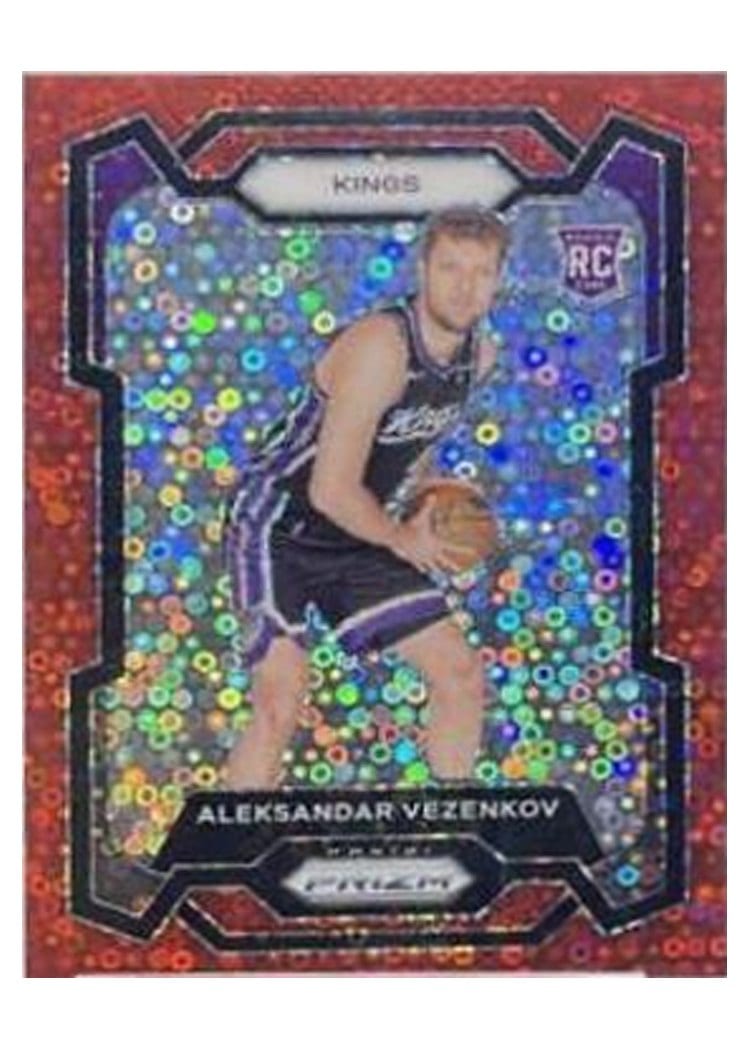2023-24 Panini Prizm Base Set Aleksandar Vezenkov Fast Break Red #281 card