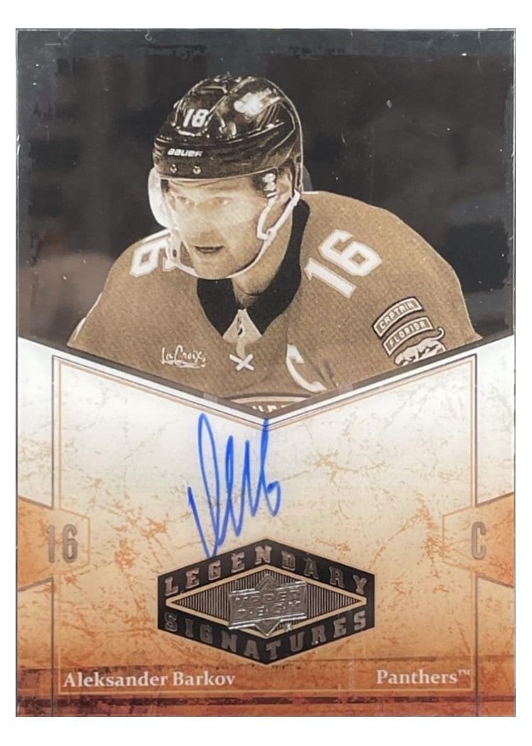 2024-25 Upper Deck Clear Cut 2004-05 UD Legendary Signatures Aleksander Barkov #LSA-AB card
