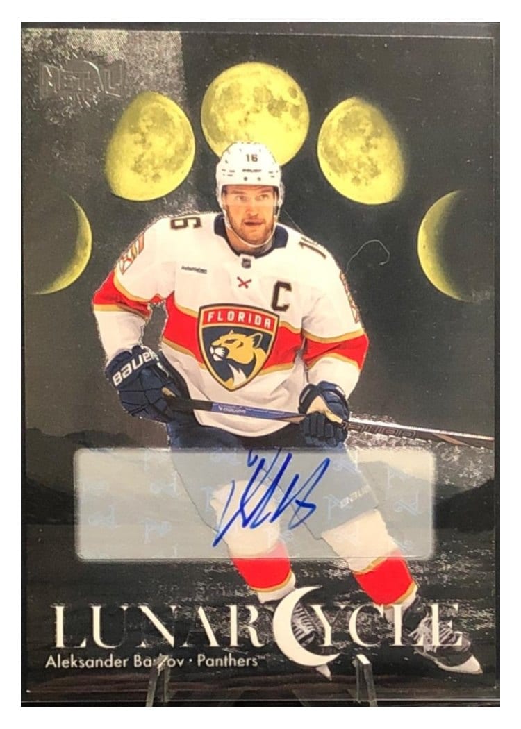 2025-26 SkyBox Metal Universe Lunar Cycle Auto Aleksander Barkov #LC-12 card
