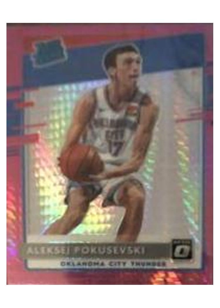 2020-21 Donruss Optic Base Set Aleksej Pokusevski Pink Velocity #167 card