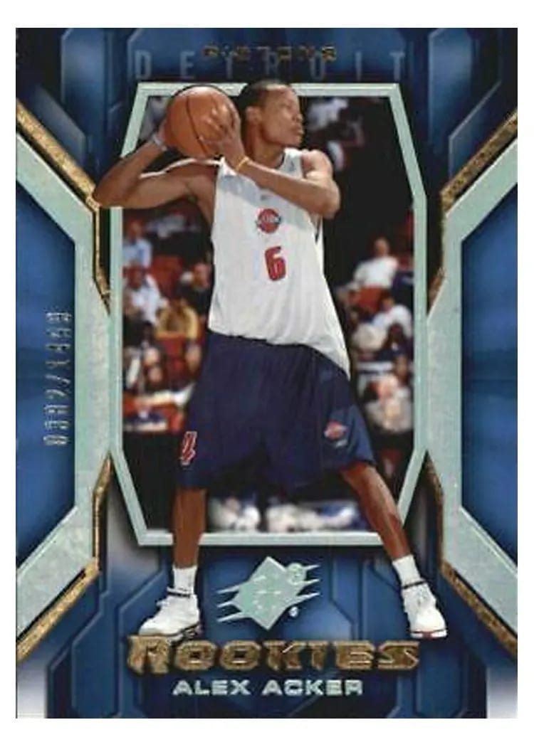 2005 Spx Alex Acker #120 card