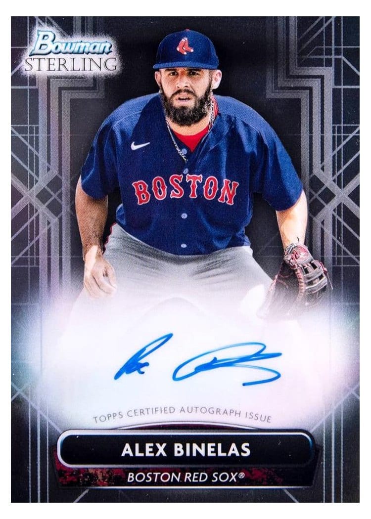 2022 Bowman Sterling Prospect Autographs Alex Binelas #PA-AB card