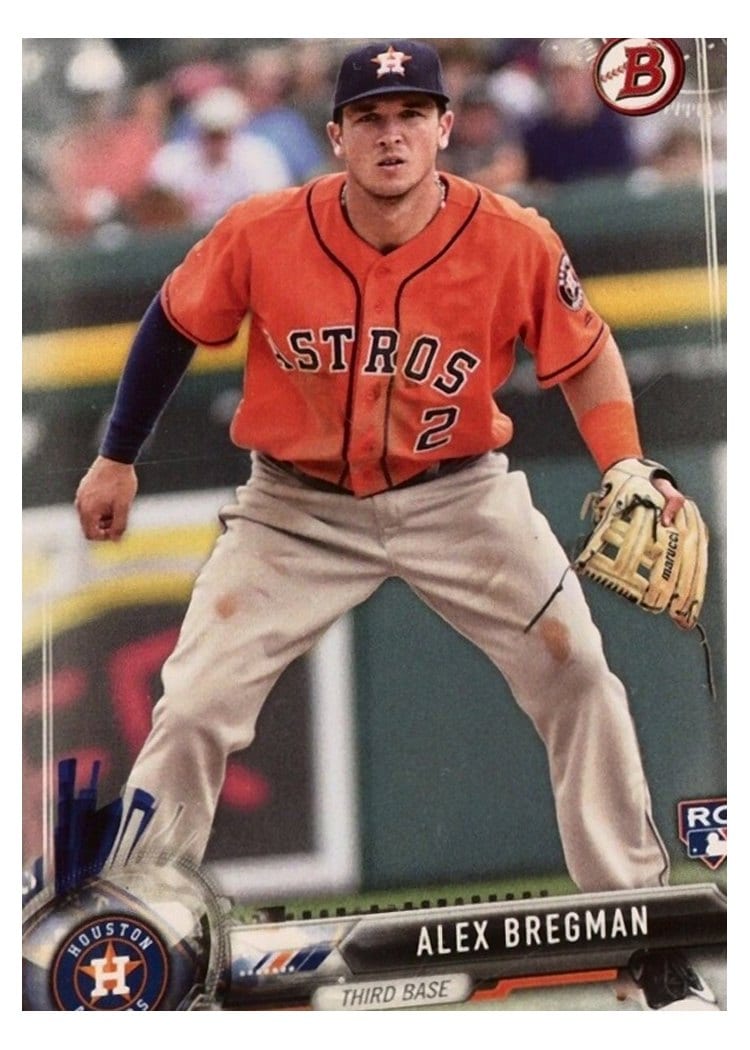 2017 Bowman Base Set Alex Bregman #75 card