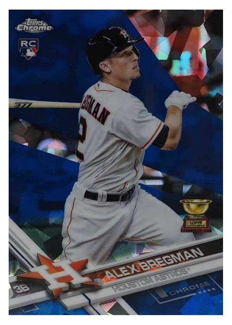 2017 Topps Chrome Sapphire Edition Base Set Alex Bregman #341 card