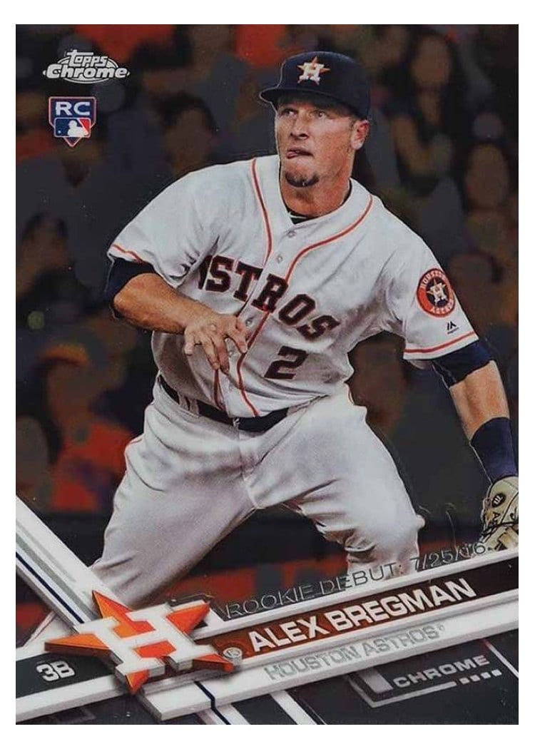 2017 Topps Chrome Update Base Set Alex Bregman #HMT60 card