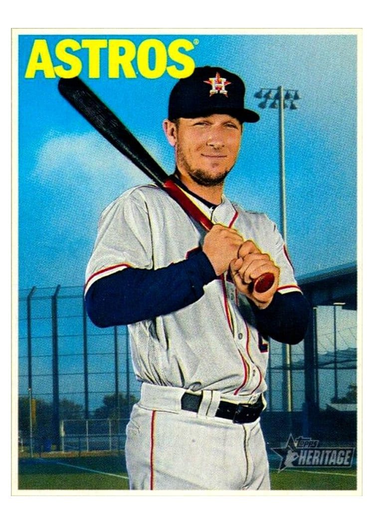 2019 Topps Heritage Base Set Alex Bregman #424 card