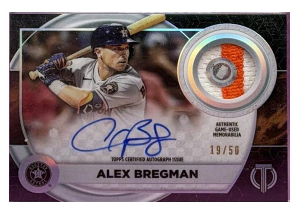 2022 Topps Tribute Autograph Patches Alex Bregman #AP-AB card