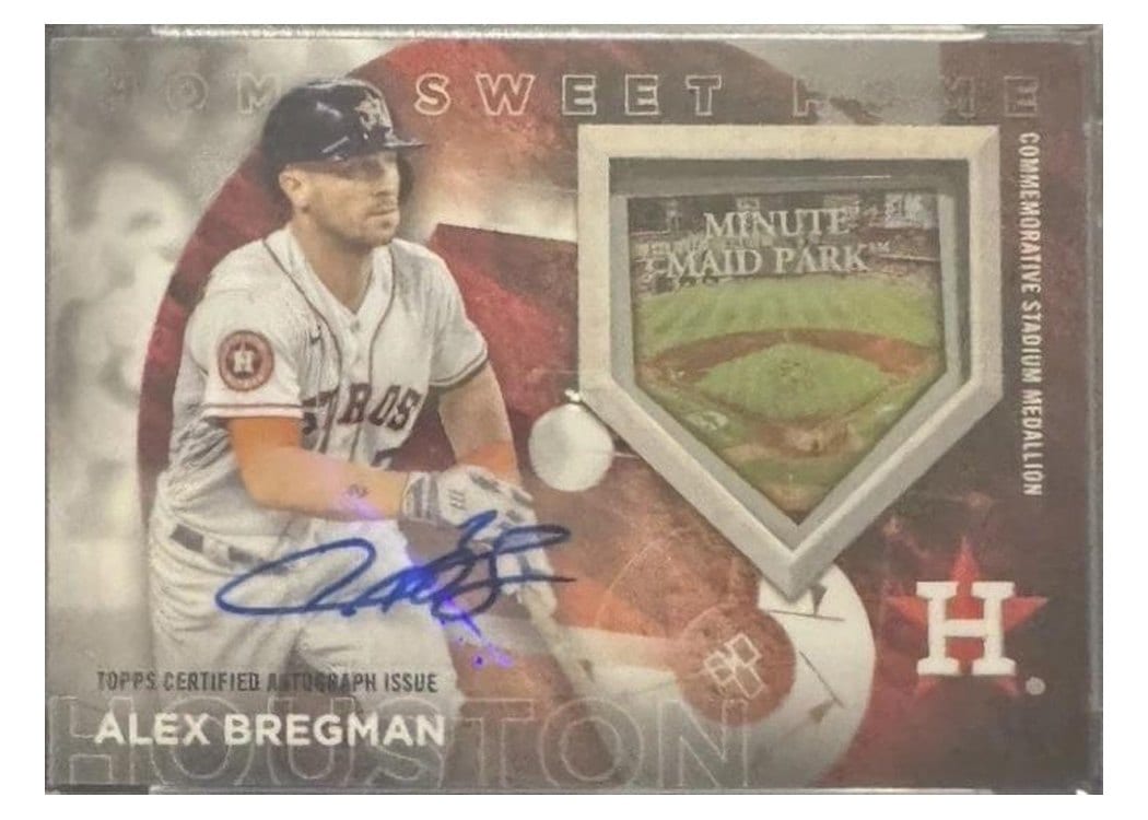 2024 Topps Home Sweet Home Stadium Medallions Autograph Alex Bregman #HSHA-AB card