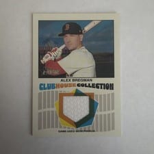 2026 Topps Heritage Clubhouse Collection Relics Alex Bregman #CCR-AB card