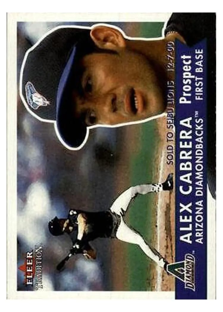 2001 Fleer Alex Cabrera #351 card