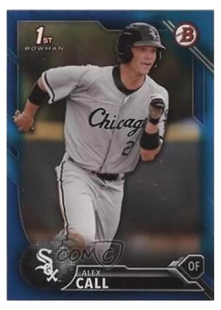 2016 Bowman Draft Alex Call #BD-108 card