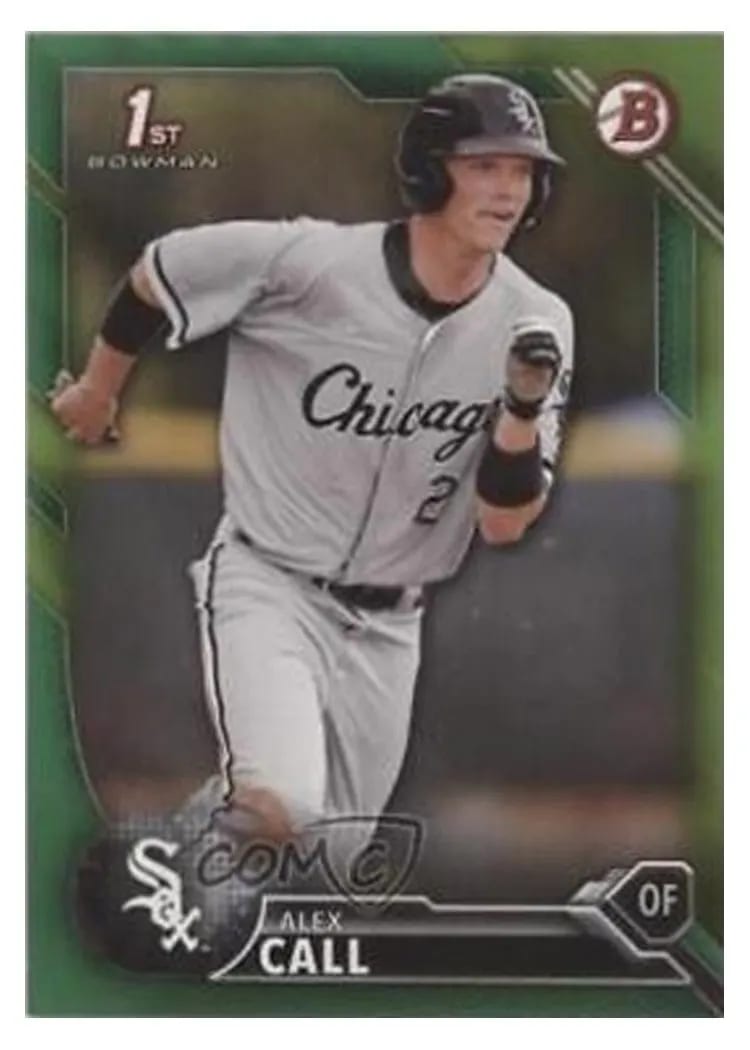 2016 Bowman Draft Alex Call #BD-108 card