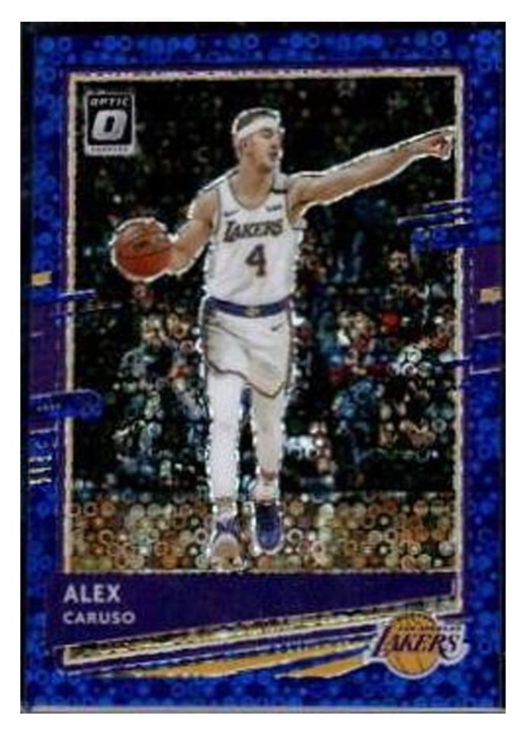 2020-21 Donruss Optic Base Set Alex Caruso Fast Break Blue #98 card