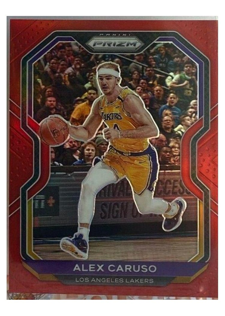 2020-21 Panini Prizm Base Set Alex Caruso Red Prizm #10 card