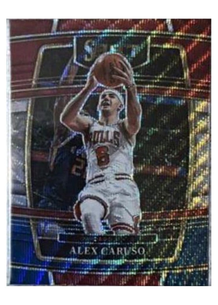 2021-22 Panini Select Base Set Alex Caruso Tri Color Prizm #9 card