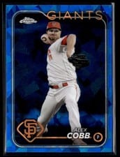2024 Topps Chrome Sapphire Edition Base Set Alex Cobb #497 card