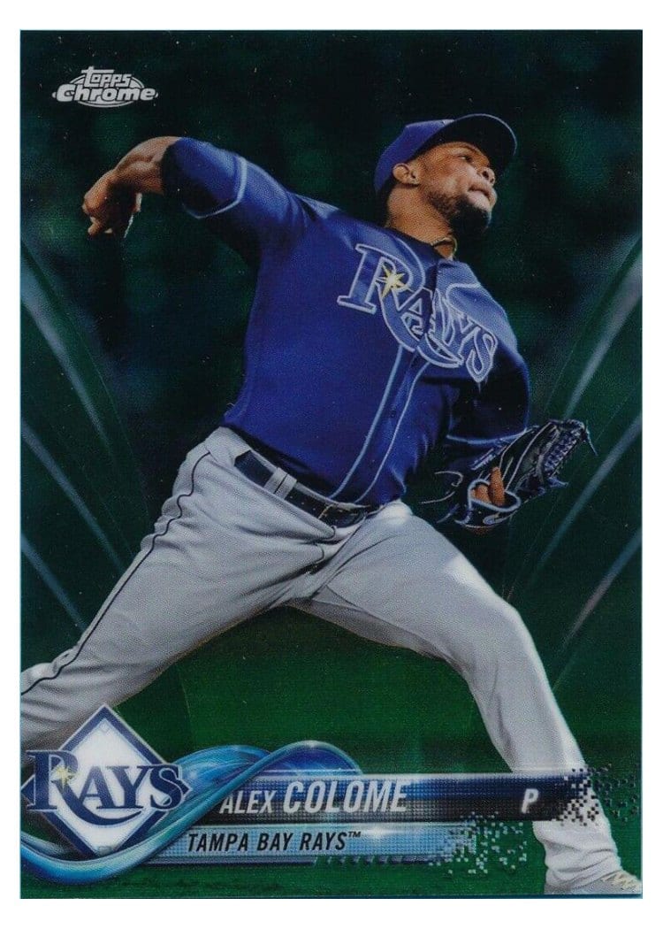 2018 Topps Chrome Base Set Alex Colome #30 card