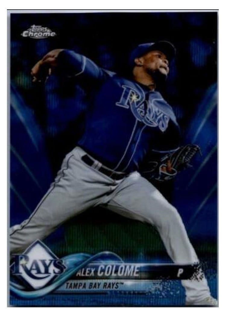 2018 Topps Chrome Base Set Alex Colome #30 card