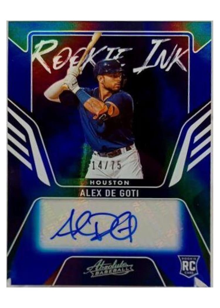 2022 Panini Absolute Rookie Ink Alex De Goti #RKI-AD card