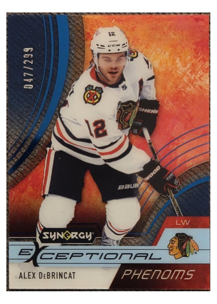 2021-22 Upper Deck Synergy Exceptional Phenoms Alex DeBrincat #EP-AD card