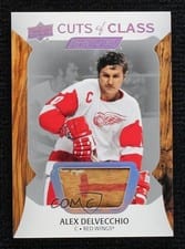 2024-25 Upper Deck Engrained Icons Cuts of Class Relics Alex Delvecchio #CC-AD card