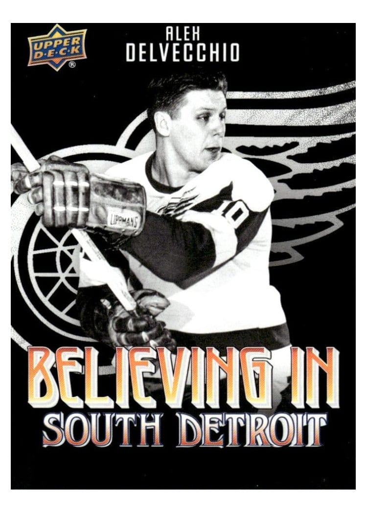 2025-26 Upper Deck Detroit Red Wings Centennial Believing in South Detroit Alex Delvecchio #BSD-17 card