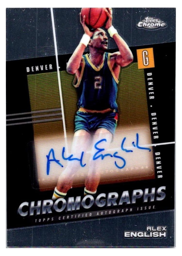 2024-25 Topps Chrome Chromographs Alex English #C-AE card