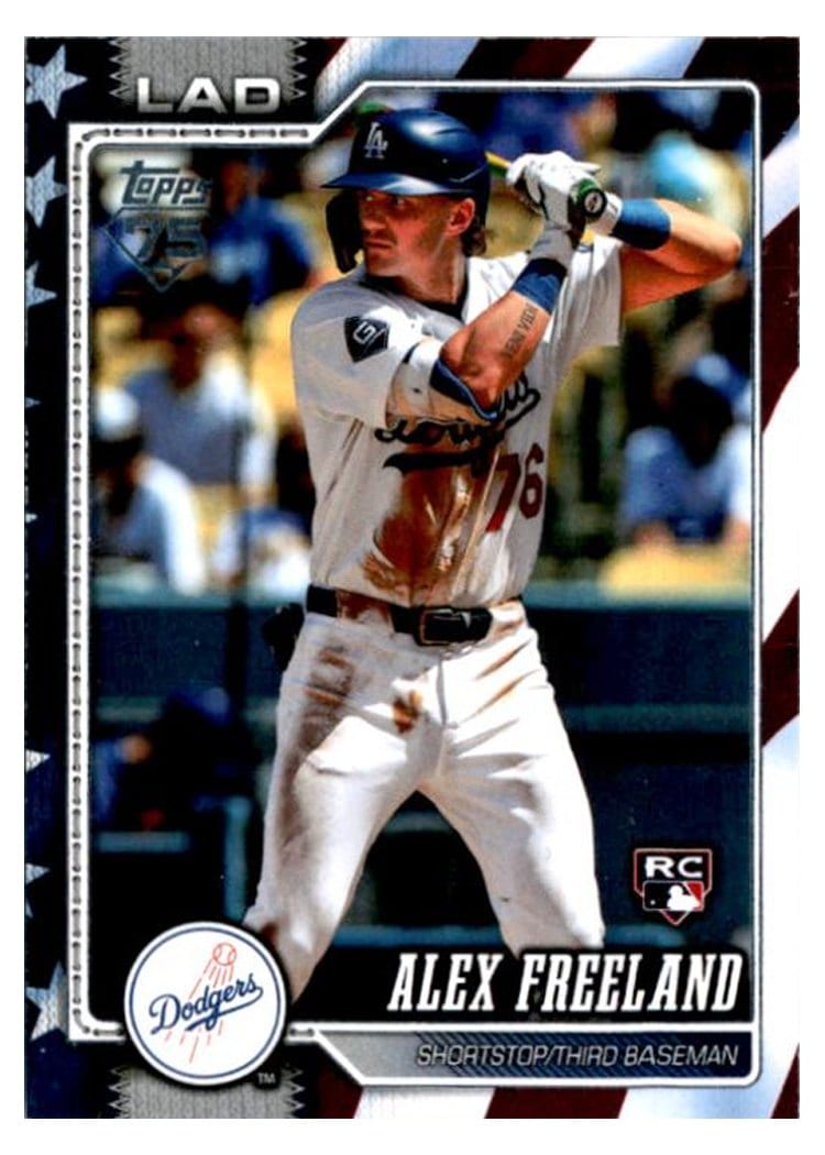 2026 Topps Alex Freeland #74 card