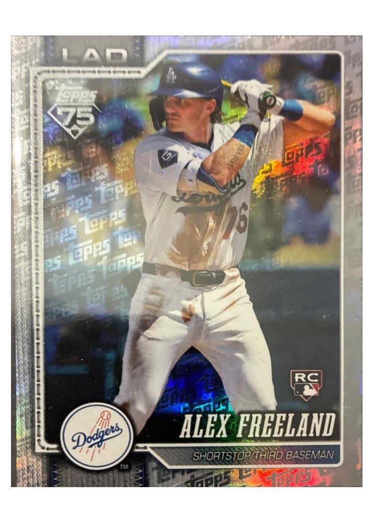 2026 Topps Alex Freeland 75 Years #74 card