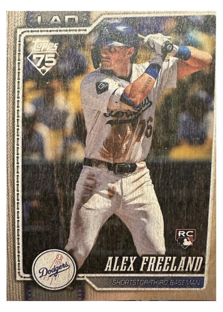 2026 Topps Alex Freeland Wood #74 card