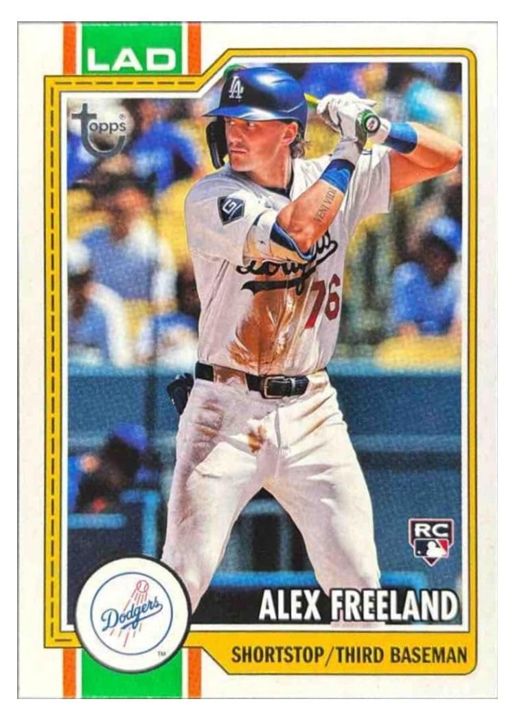 2026 Topps Alex Freeland #74 card