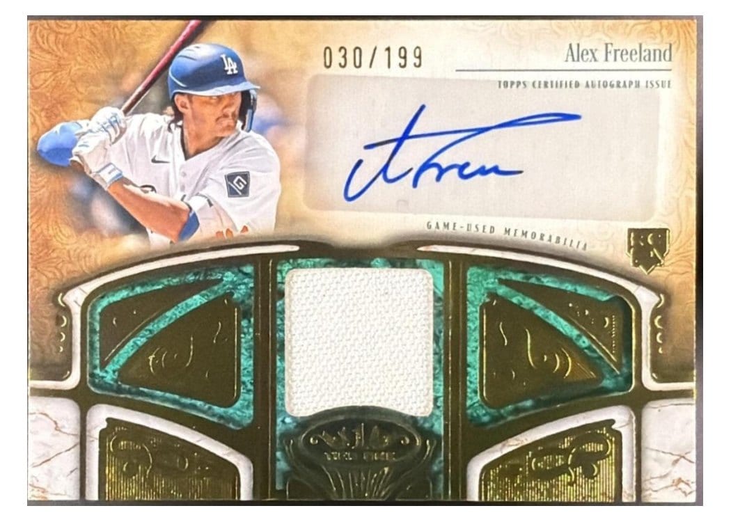 2026 Topps Tier One Autographed Tier One Relics Alex Freeland #AT1R-AF card