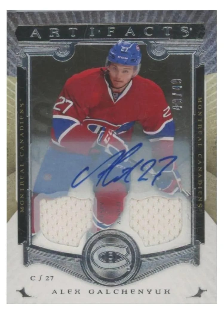 2015 Upper Deck Artifacts Alex Galchenyuk #6 card