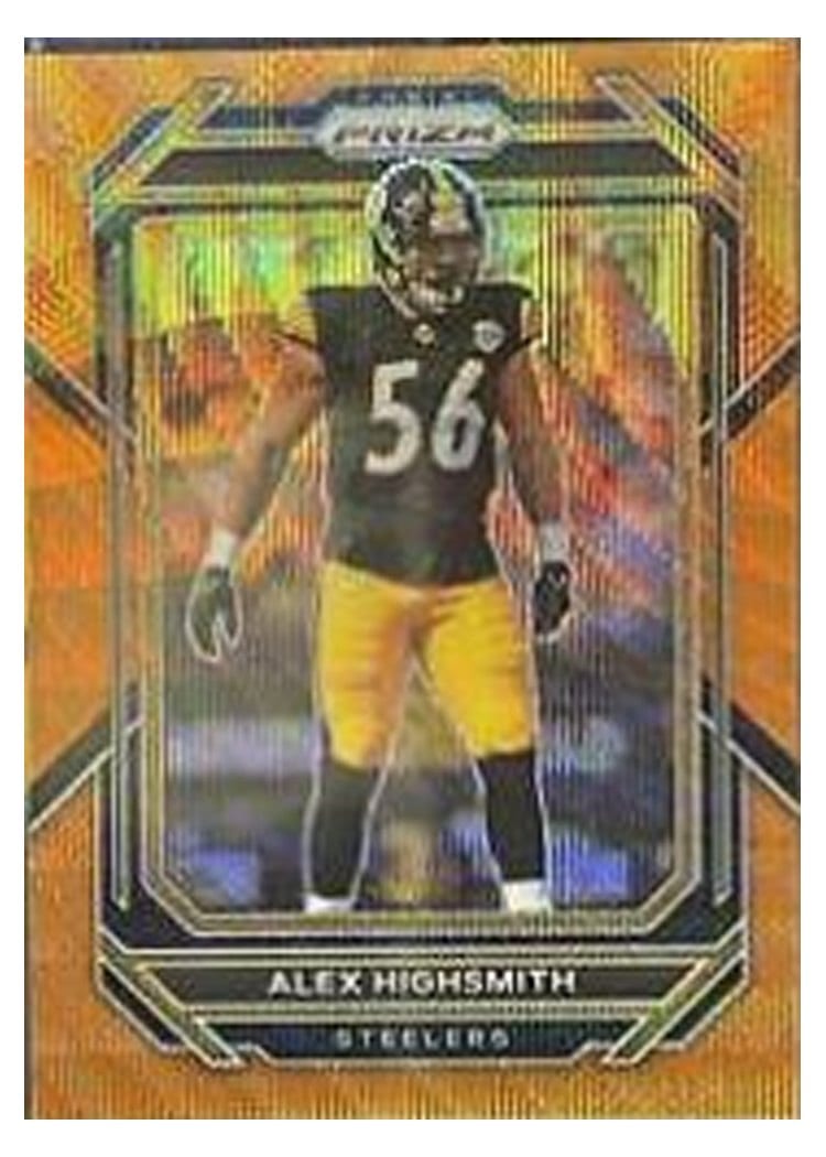 2022 Panini Prizm Base Set Alex Highsmith Orange Wave #244 card