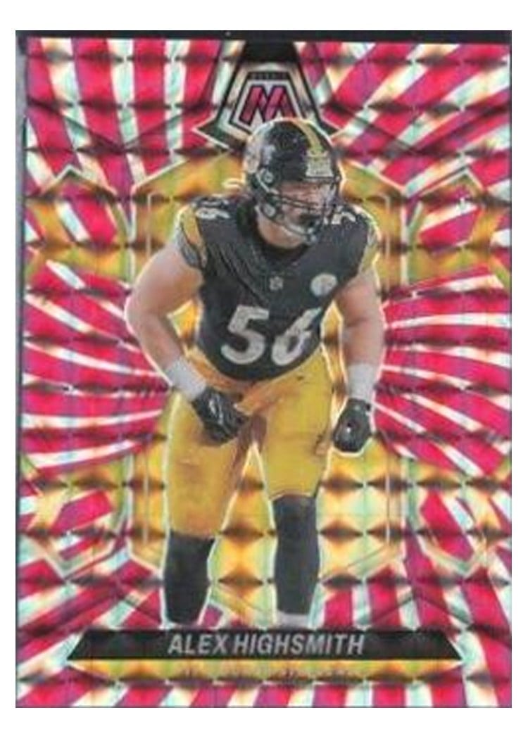 2024 Panini Mosaic Base Set Alex Highsmith Pink Swirl #189 card