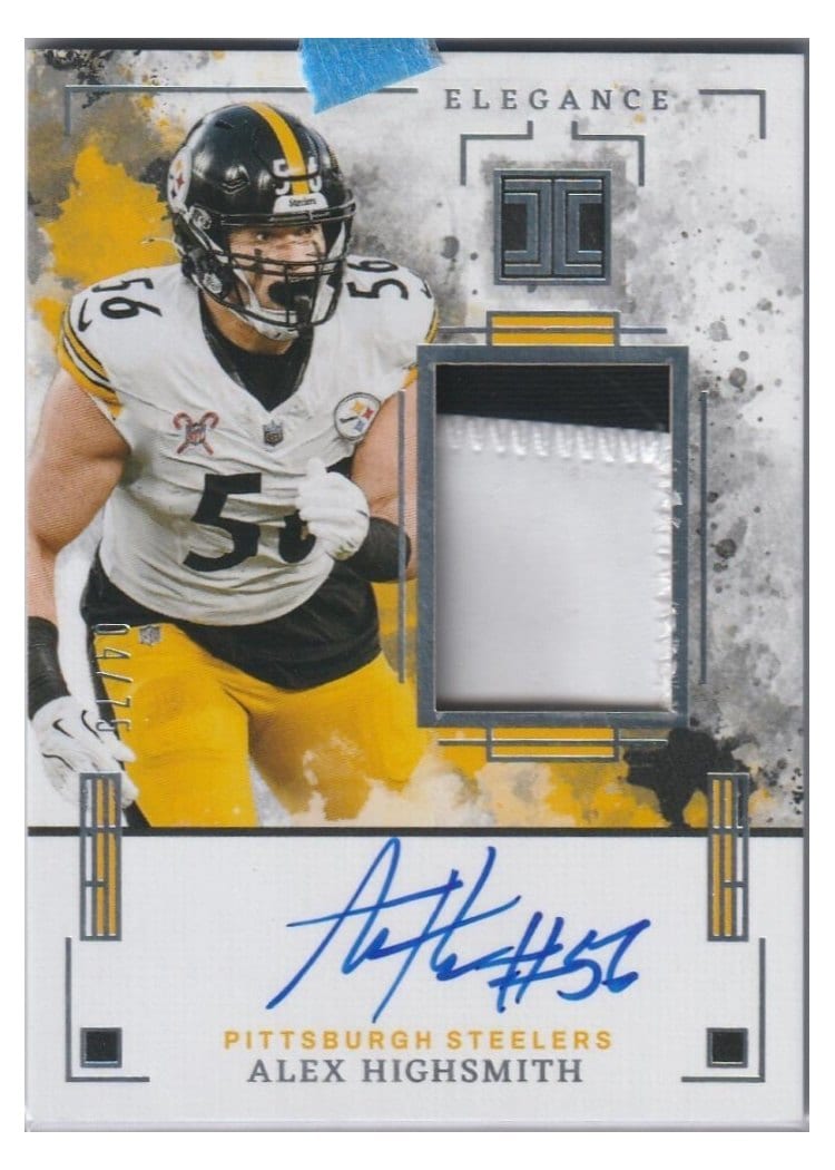 2025 Panini Impeccable Elegance Veteran Patch Autos Alex Highsmith #14 card