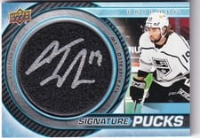 2022-23 Upper Deck Trilogy Signature Pucks Alex Iafallo #SP-AI card