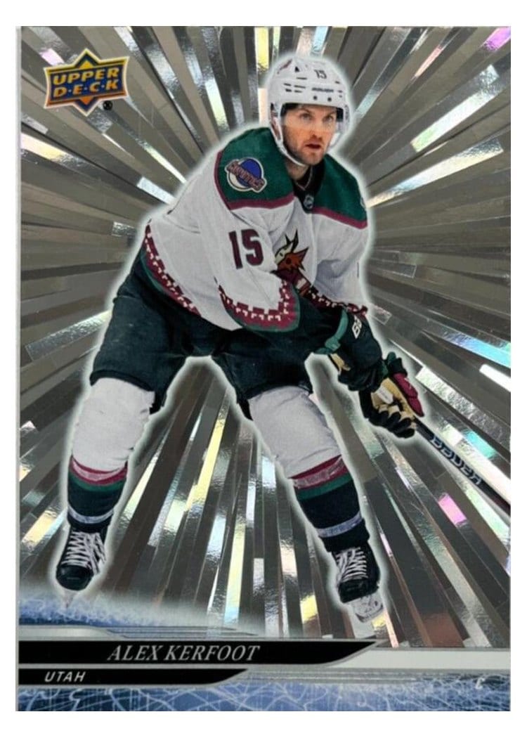 2024-25 Upper Deck Base Set Alex Kerfoot Outburst Silver #9