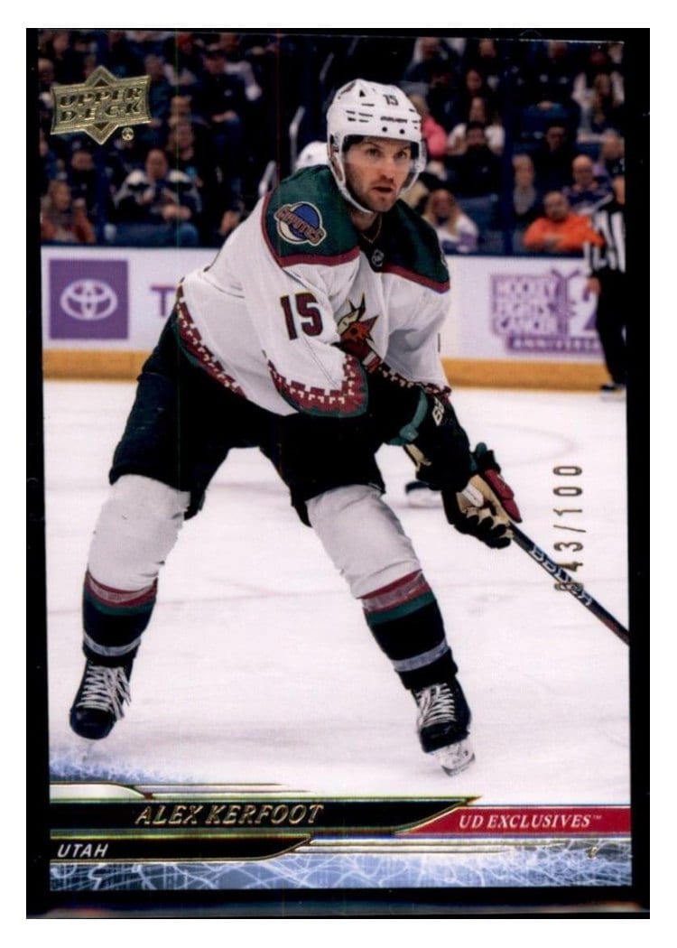 2024-25 Upper Deck Base Set Alex Kerfoot #9 card