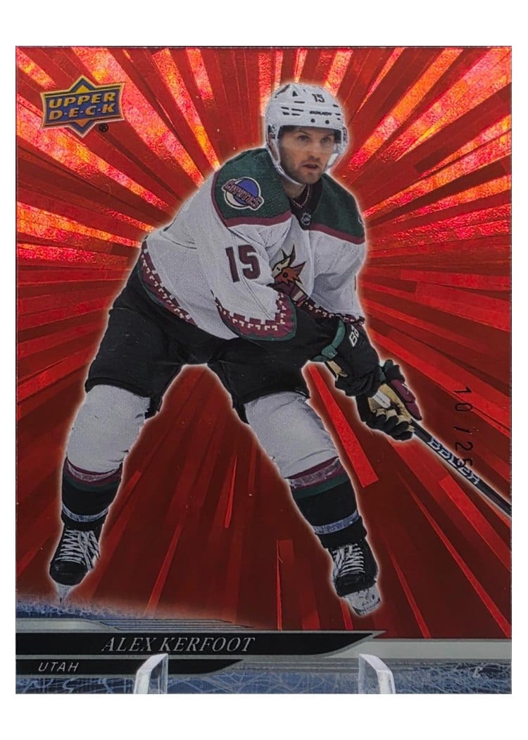 2024-25 Upper Deck Base Set Alex Kerfoot Outburst Red #9