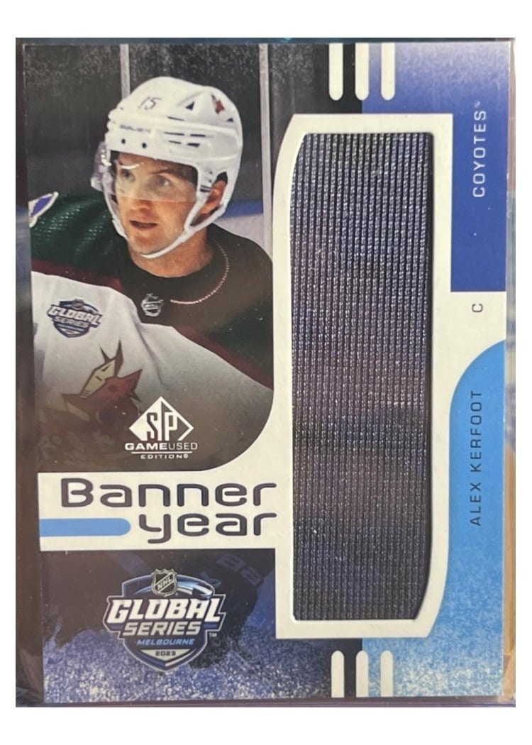 2024 SP Game Used Global Series Melbourne Banner Year Relic Alex Kerfoot #BYGS-KE card