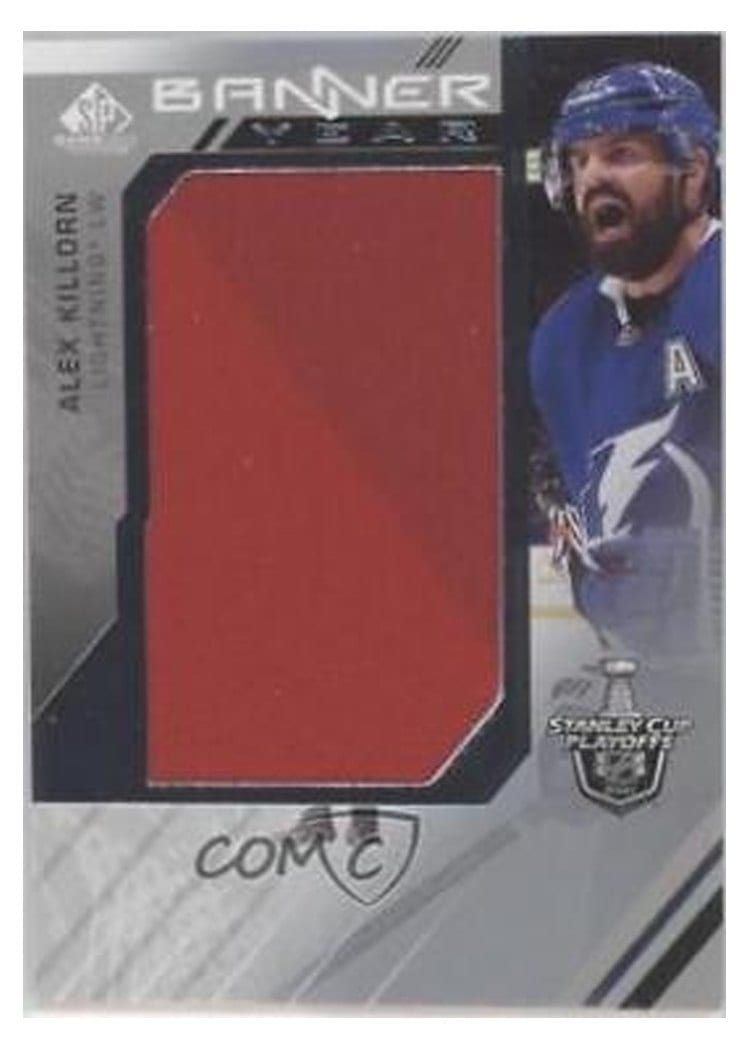 2021 SP Game Used NHL Stanley Cup Playoffs Banner Year Relics Alex Killorn #BYSC-AK card