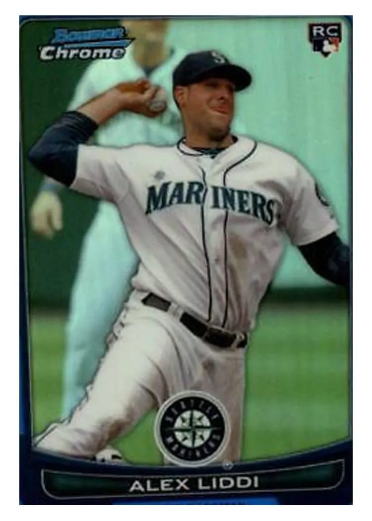 2012 Bowman Chrome Draft Alex Liddi #54 card