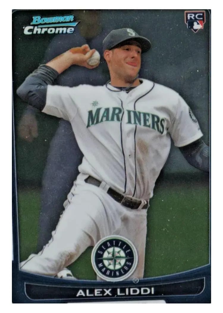 2012 Bowman Chrome Draft Alex Liddi #54 card