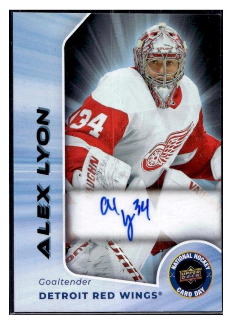 2025 Upper Deck National Hockey Card Day Signature Series Alex Lyon #SS-4 card