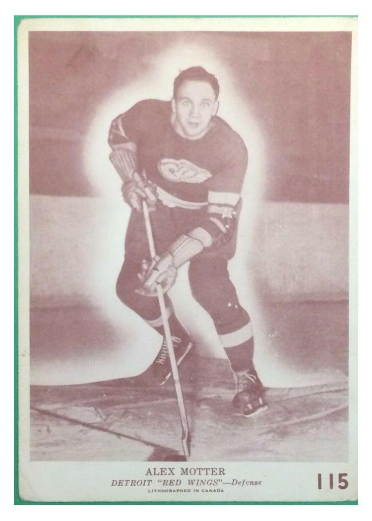 1940 O-Pee-Chee V301-2 Alex Motter #115 card