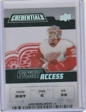 2022-23 Upper Deck Credentials Acetate Ticket Access Alex Nedeljkovic #TA-AN card